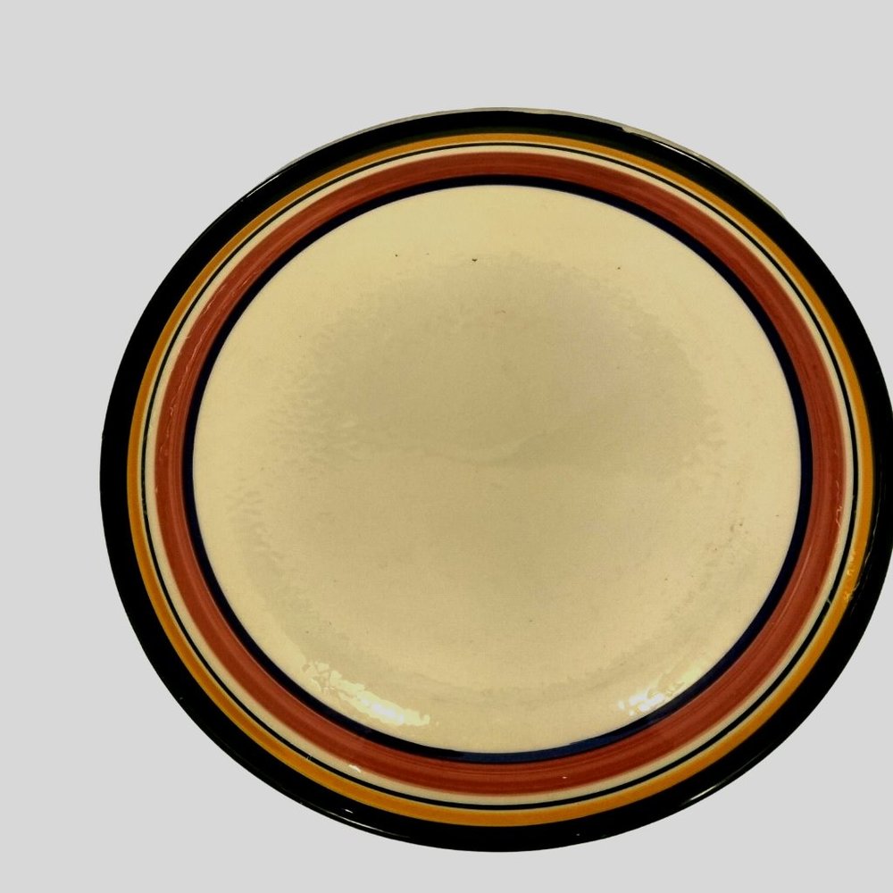Tre Ci Pasta Serving Bowl Italy Signed Large 13 inch Red Green Border